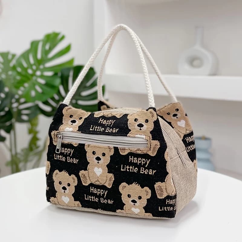 Women's Small Handbag, Available in Multiple Colors, Zipper Closure, High-Quality Hardware, Cute Pattern Mommy Bag