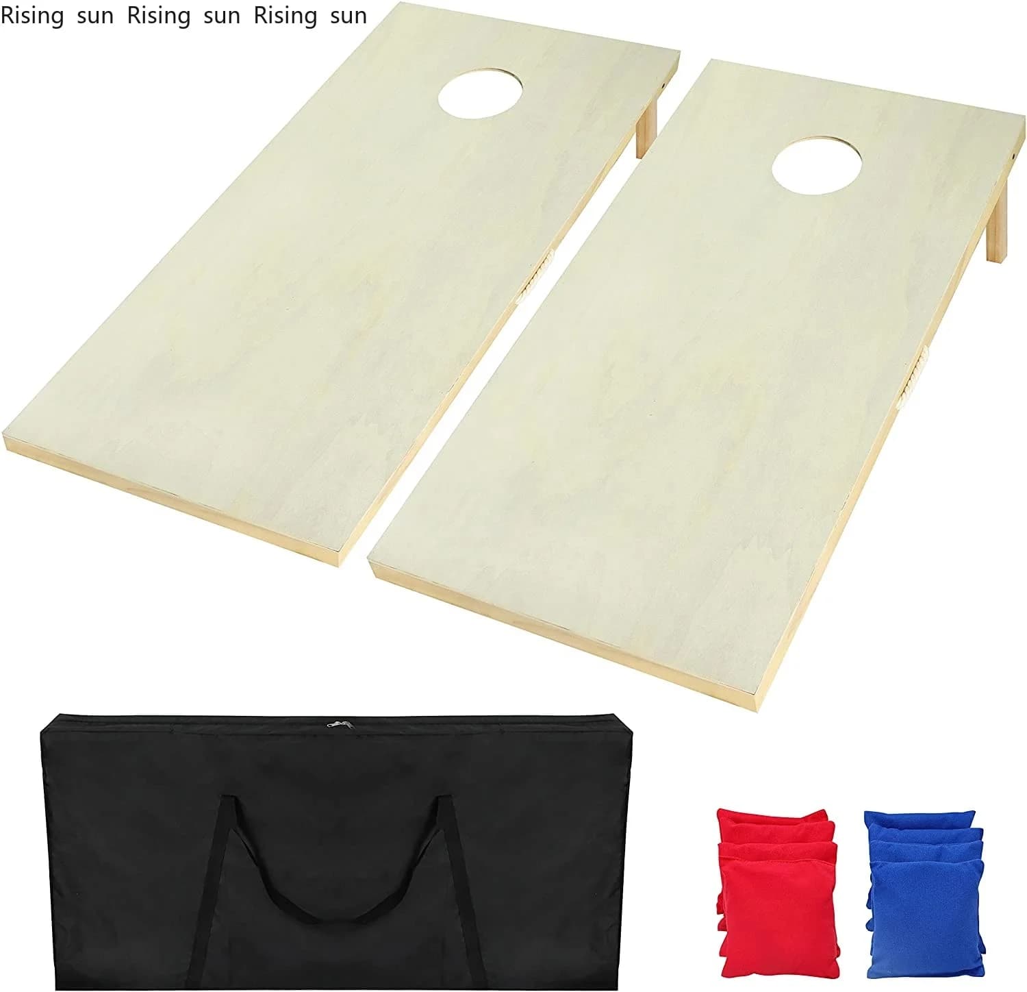 Solid Wood Premium Cornhole Game Board Includes Set of 8 Corn Hole Toss Bags