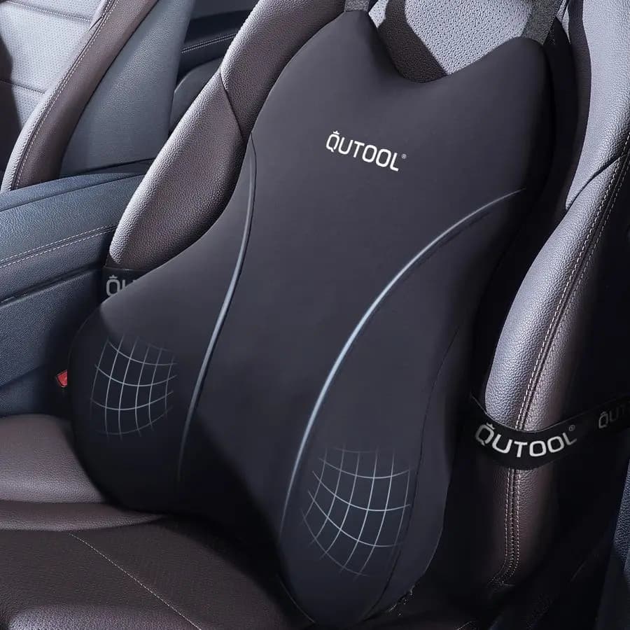 Cuscino di Supporto Lombare per Auto, Accessori per Camion, Essenziali per Viaggi, Cuscino in Memory Foam per Sedile di Guida, Sollievo dal Dolore alla Schiena