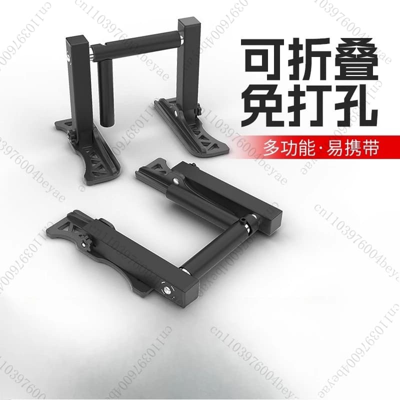 Push-up bracket for multifunctional wall exercise machine with new horizontal pull-up bar