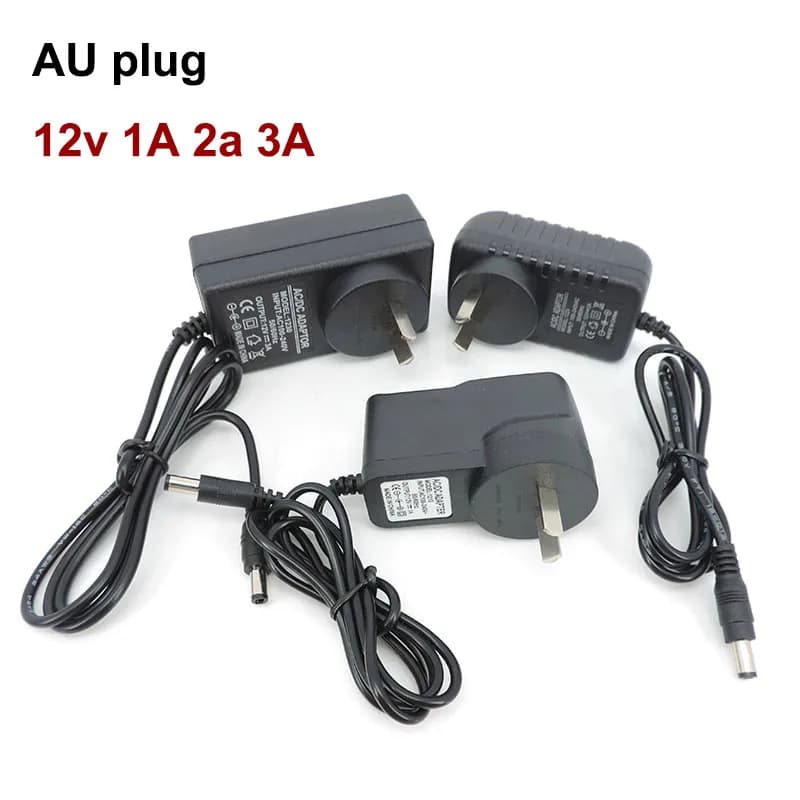 AU NZ Spina AC 220V a Trasformatore Australia DC 12V 1A 2A 3A 2000ma 3000ma Adattatore per Caricabatterie di Alimentazione 5.5x2.5 2.1mm nuova Zelanda