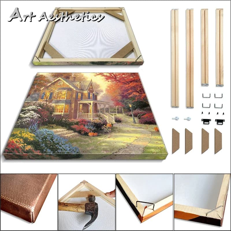 Cornice per foto in legno massello naturale, cornice grande, pittura su tela, cornice per poster, pittura murale fai da te, supporto per dimensioni personalizzate