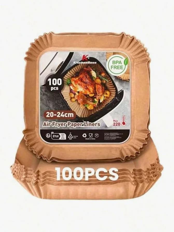 Food Grade Disposable Air Fryer Parchment Paper Liners 6-10QT Oilproof Heat Resistant Accessories Compatible with Ninja AG301