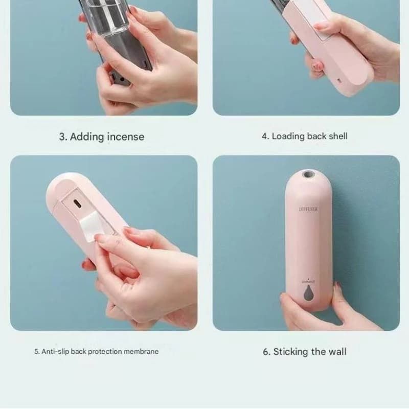 Diffusore di aromaterapia ad ultrasuoni da 500 ml con luci LED a 7 colori, spegnimento automatico, umidificatore per casa, ufficio, camera da letto, bagno, I