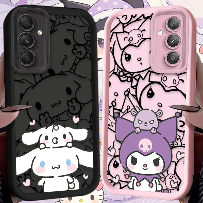 Custodia Sanrio Cute Cinnamoroll Kuromi per Samsung Galaxy A54 A05 A05S A34 A53 A33 A23 A13 A52 A52S A32 A22 A12 A71 A51 A31 A50