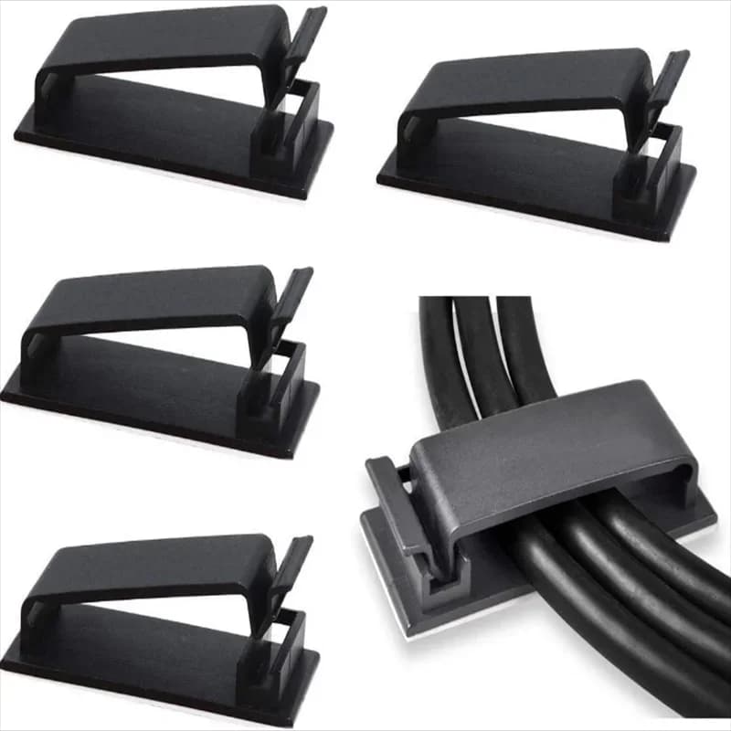 Fixing clip for cables Organizer for frame with cable sorting buckle 19 * 47 Organizer in black and white