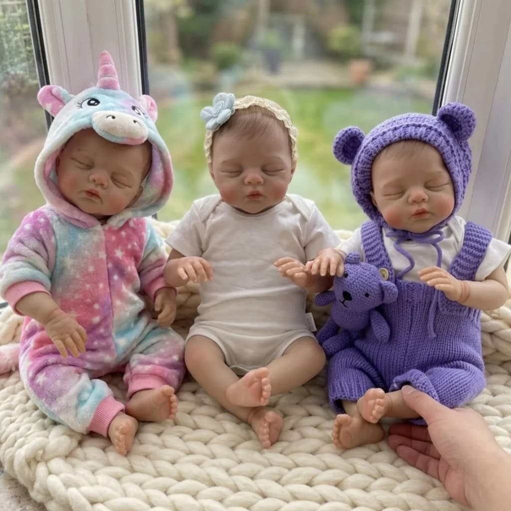 OtardDolls Bambola Reborn da 18 Pollici - Corpo in Tessuto Morbido, Capelli Dipinti a Mano Realistici, Bambola Artistica Morbida al Tatto, Regalo Ideale