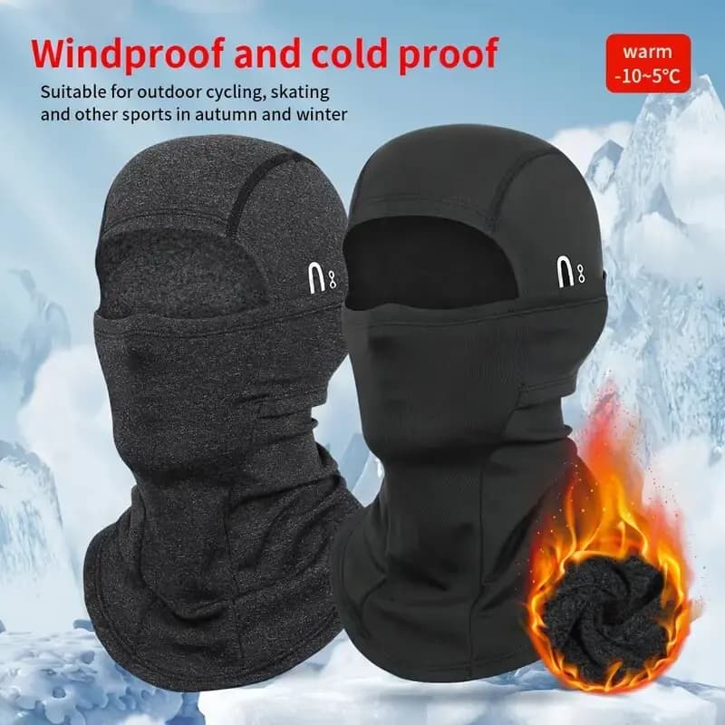 Passamontagna invernale termico Ciclismo Maschera a pieno facciale Caldo Sport all'aria aperta Moto Sci Pesca Caccia Maschera Sciarpa in pile Cap Bandana