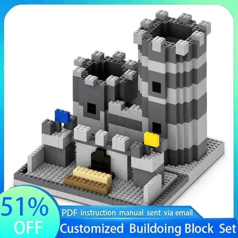 1106PCS Castle Pen Holder MOC Model Building Blocks Creative Desktop Organizer DIY Assembly Toy Education Collection Gift Ideas