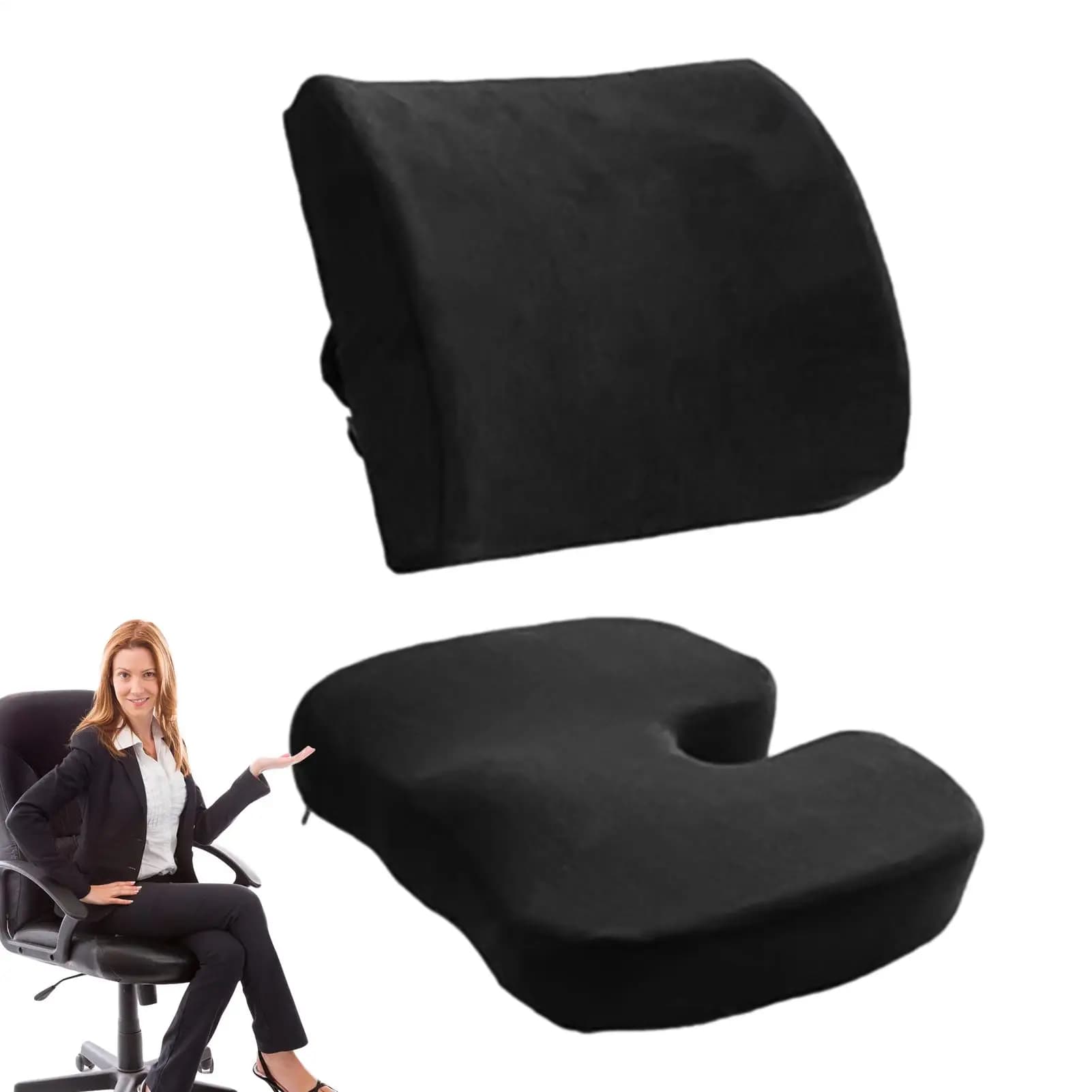 Supporto per schienale per seggiolino auto Cuscino lombare Comfort ergonomico Cuscino per schienale per sedile conducente per interni auto SUV Camion Minivan Home Office