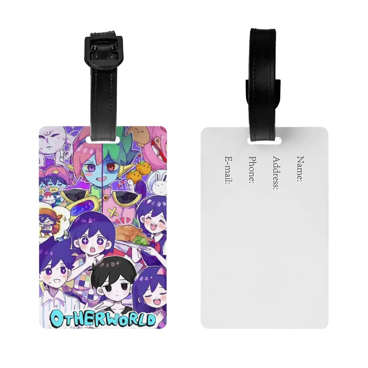 Etichette per Bagagli Omori Hero Sunny Basil, Accessori per Valigie, Etichette da Viaggio, Porta Etichette con Spazio per Nome e Indirizzo