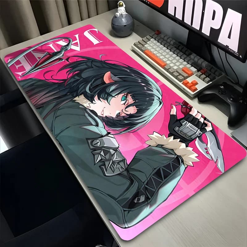 Popular Mouse Pad Z-zenless Zone Zero Jane Doe Gaming Accessories Computer Desk Mat kawaii Gamer Keyboard Pad Large Mouse Mat
