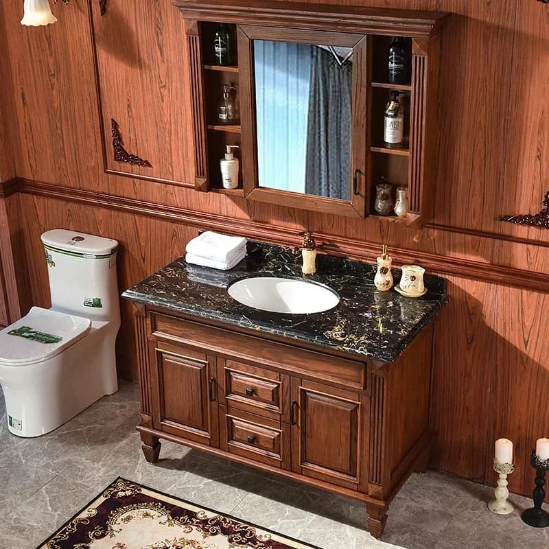 Scaffale Organizzatore Bagno Vanity Cabinet Specchio Cassetti portaoggetti Salvaspazio Accessori per il bagno Toilette Muebles Mobili Bano