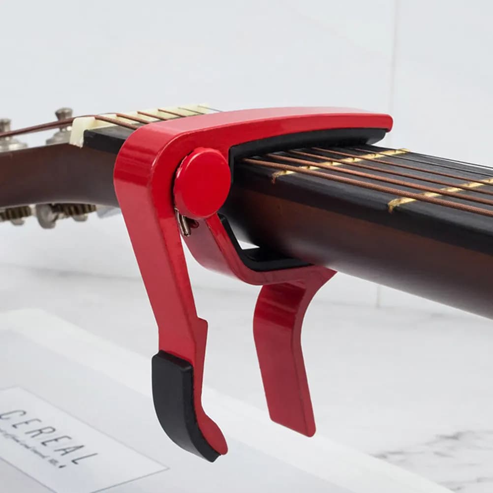 Set di 5 Capotasti Professionali in Lega di Alluminio per Chitarra Acustica, Classica, Ukulele, Banjo e Mandolino