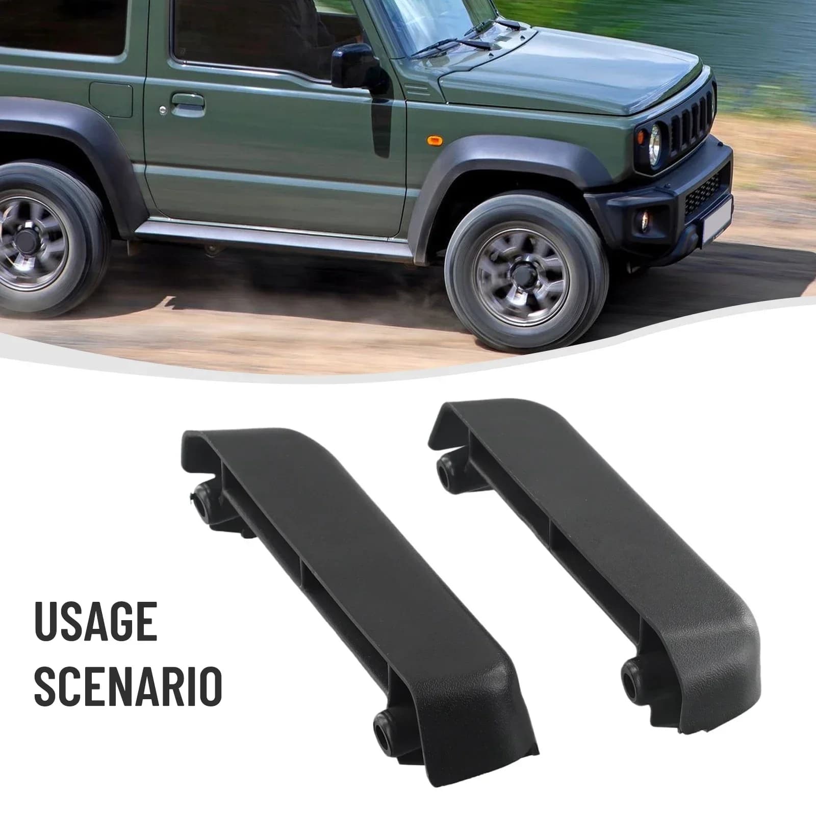 2 pezzi porta bracciolo interno scatola di immagazzinaggio contenitori vassoio per Suzuki JImny Sierra JB64 JB74 porta laterale interna maniglia scatola di immagazzinaggio copertura