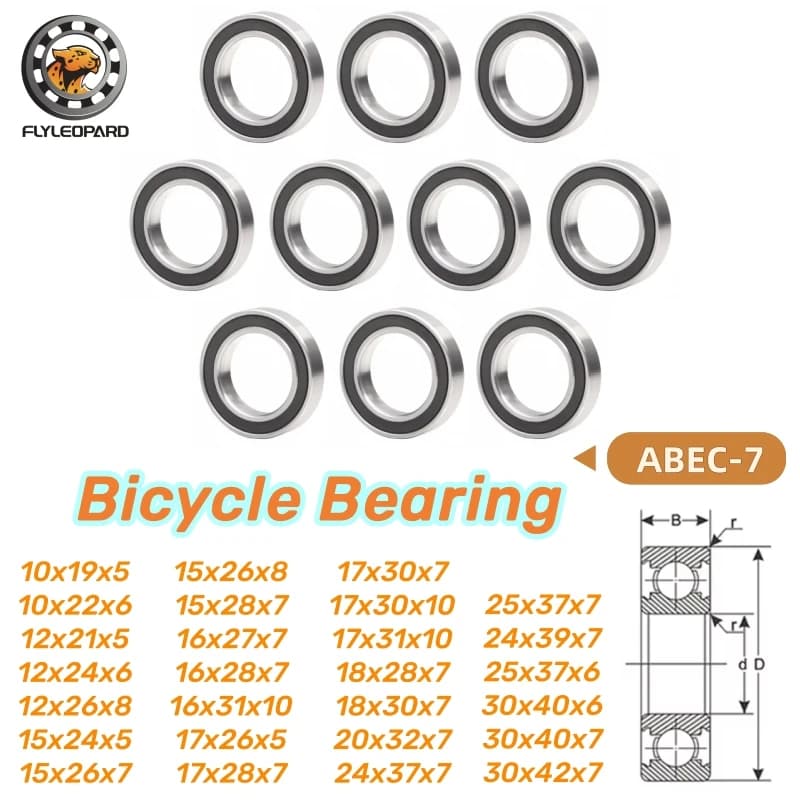 10pcs 6902-2RS Bicycle Bearing ABEC-7 6800 6801 6802 6803 6804 6805 6901 6903 15267 17287 18307 -2RS Mountain Bike Bearings