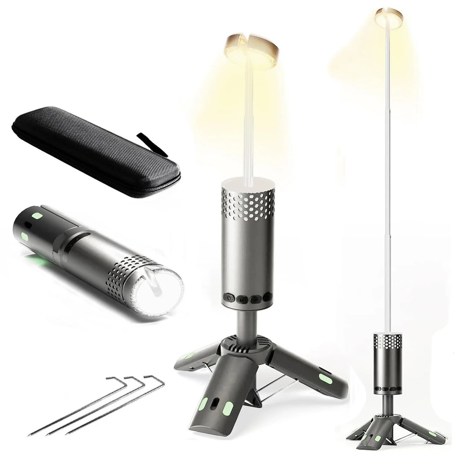 Lanterna telescopica 10000mAh magnete Base treppiede leggero LED avventura escursionismo tende da pesca campeggio atmosfera luce da campeggio