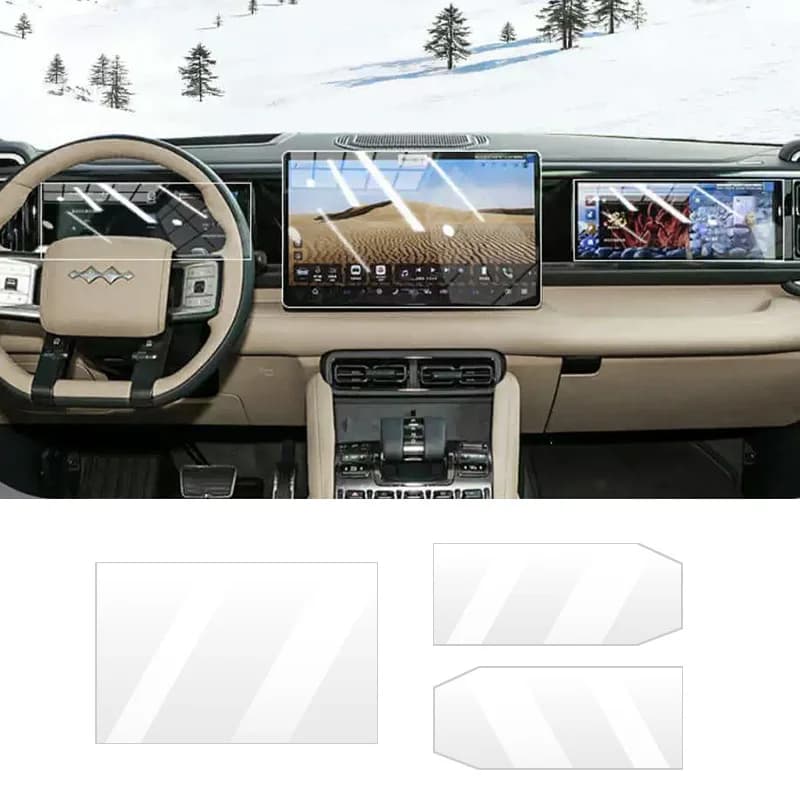 Pellicola Protettiva in Vetro Temperato per Schermo GPS Interno per Formula Leopard 8 Denza B8 2025 2026 - Accessori