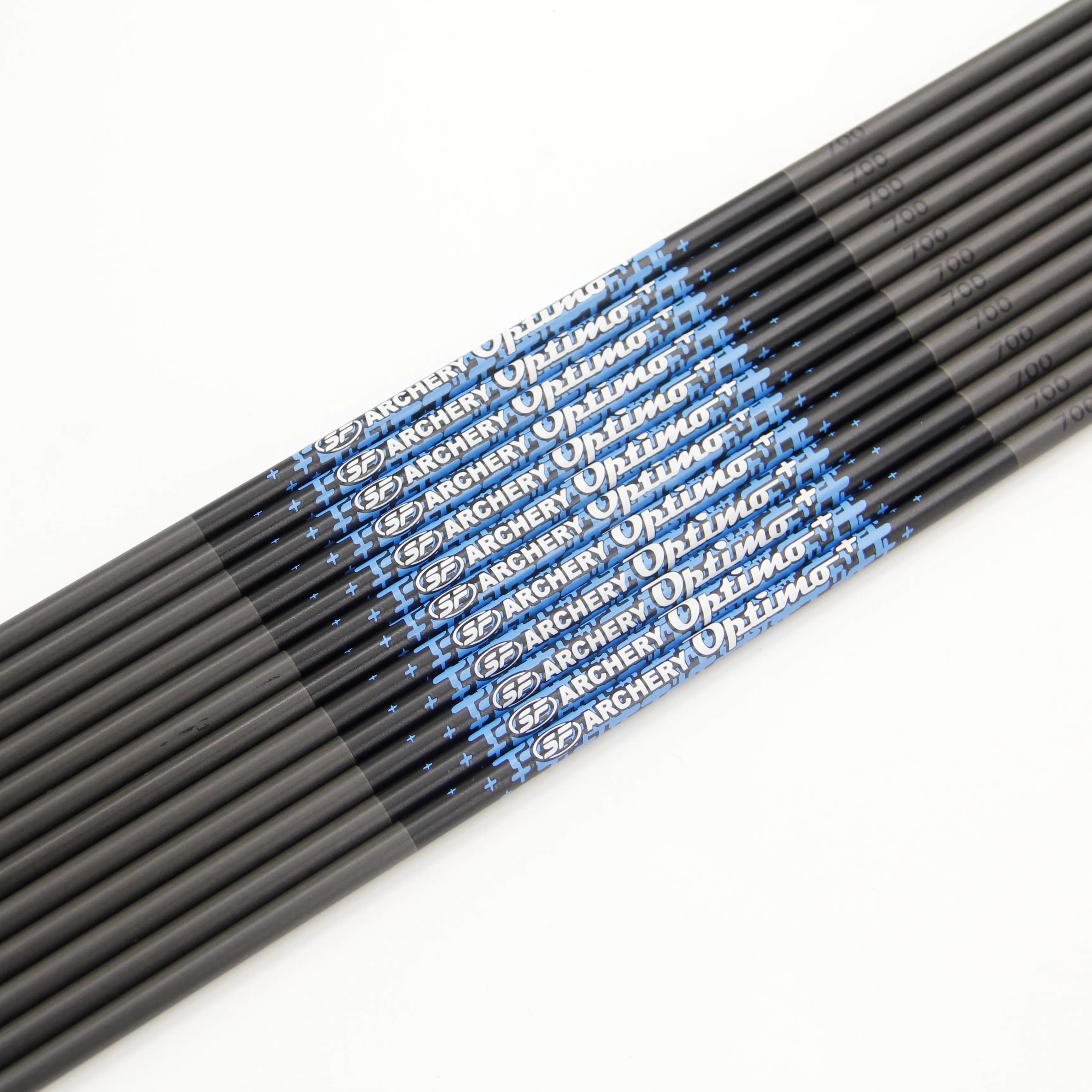 ID4.2mm Spine 300 340 400 500 600 700 800 Pure Carbon Arrow Shaft For Recurve Bow Target Archery Competition 12Pcs