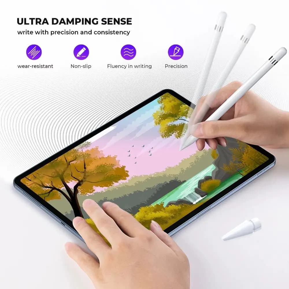 Punte per matita sostituibili Pennino per stilo portatile antigraffio Fodera in PP Compresse antiurto Pennini per penna Apple Pencil per Apple Pencil