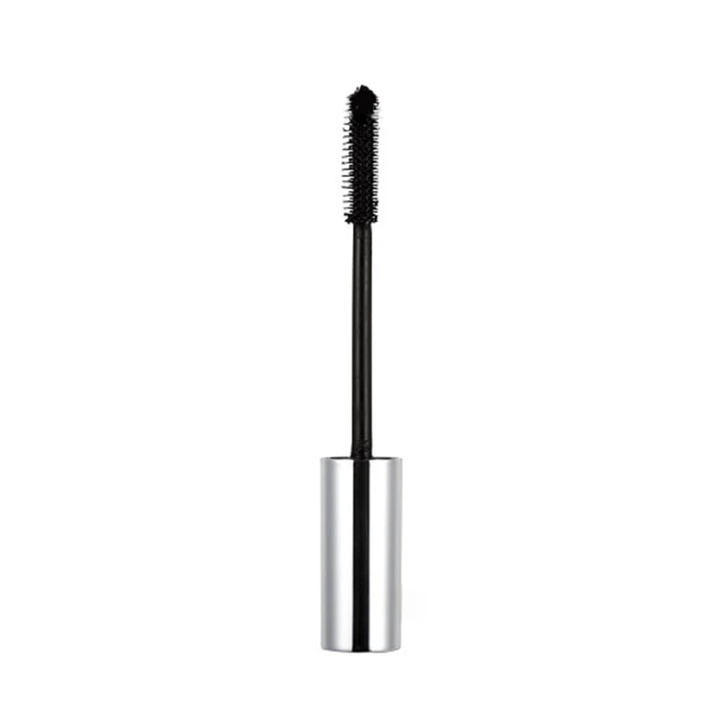 Mascara 10ml con Etichetta Privata, Logo Personalizzato, Allungante e Volumizzante, Impermeabile, Antimacchia, Colore Nero, Tubo Argentato, Asciugatura Rapida