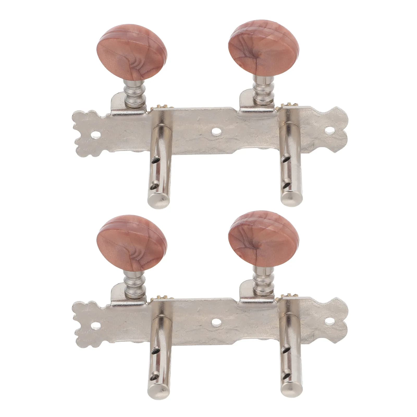 1Set Ukulele Tuning Pegs Replacement for Acoustic Guitar Dual Hole Metal Posts Friction String Tune Machine Stable Guitar Tuner