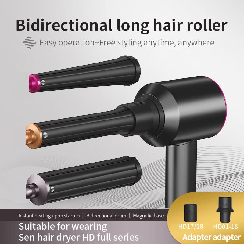 HD17 HD18 Suitable for Senhua Qiangbei Hair Dryer Models HD15 HD16 Automatic Curling Iron Styling Attachment Replacement