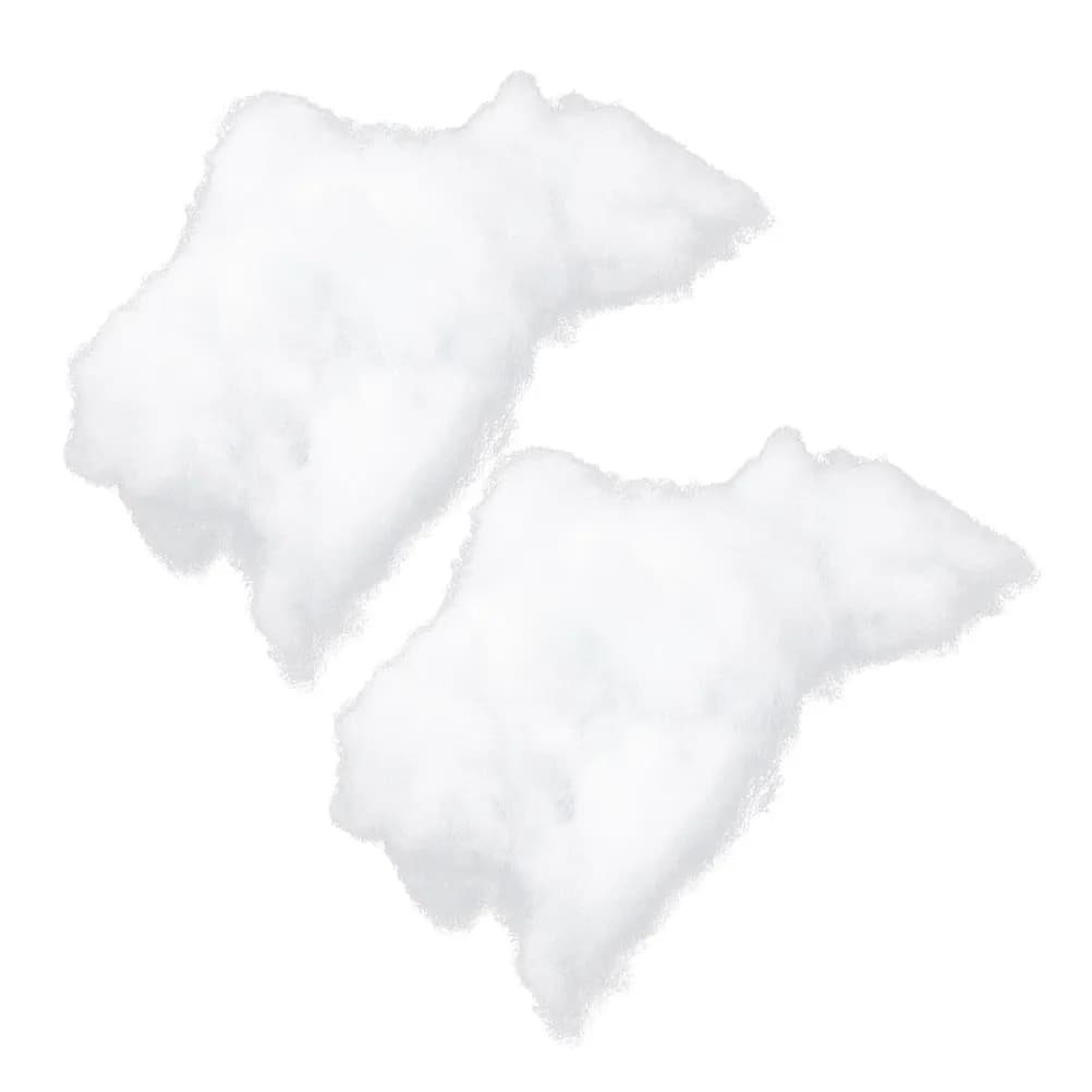 2 Bags Premium PP Cotton Batting Soft Resilient Filling for DIY Pillow Cushion Craft Projects Stuffed Animal Crochet Safe