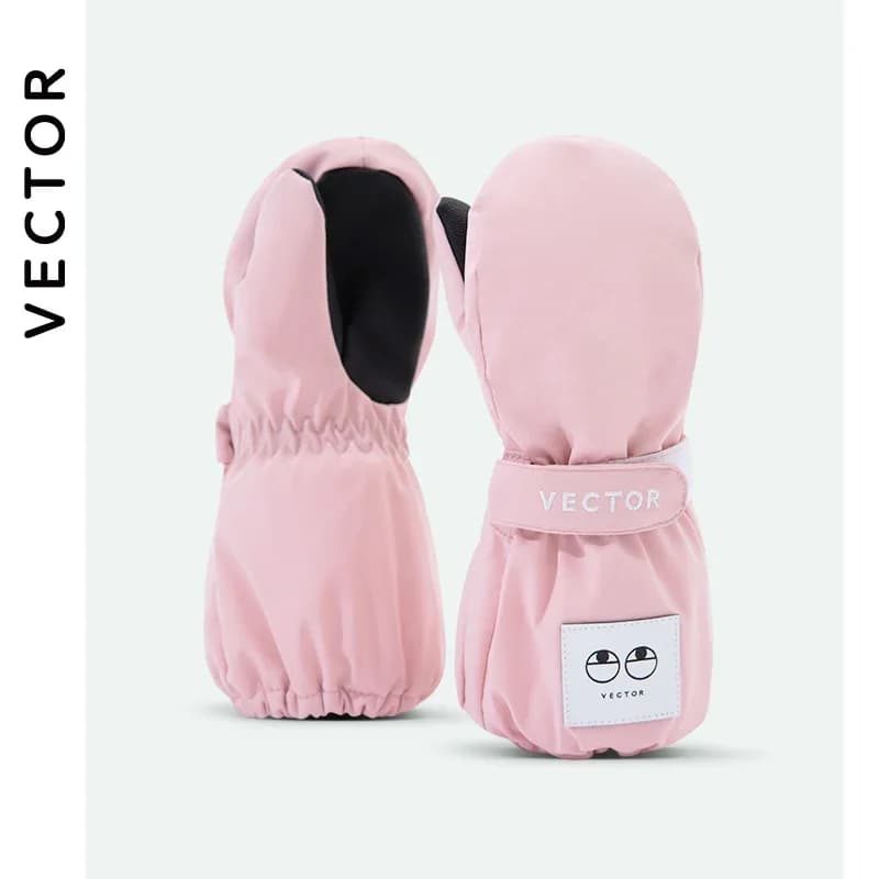 VECTOR Kids Winter Warm guanti antivento per bambini ragazzi ragazze sci ciclismo arrampicata guanti da esterno impermeabile antiscivolo