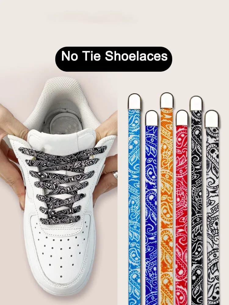 Lacci elastici piatti Fiore di anacardi Lacci senza cravatta Lacci per scarpe Fibbia in metallo Lacci per scarpe da corsa per escursionismo Scarpe da ginnastica per esterni Lacci per scarpe per bambini per adulti