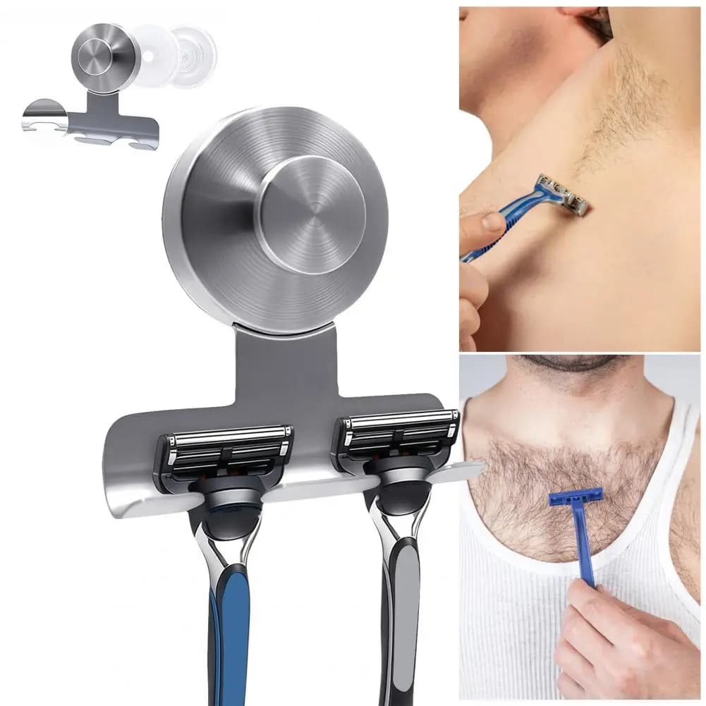 2 Pieces Suction cup rack for bathroom, Suction cup without drilling, removable and reusable