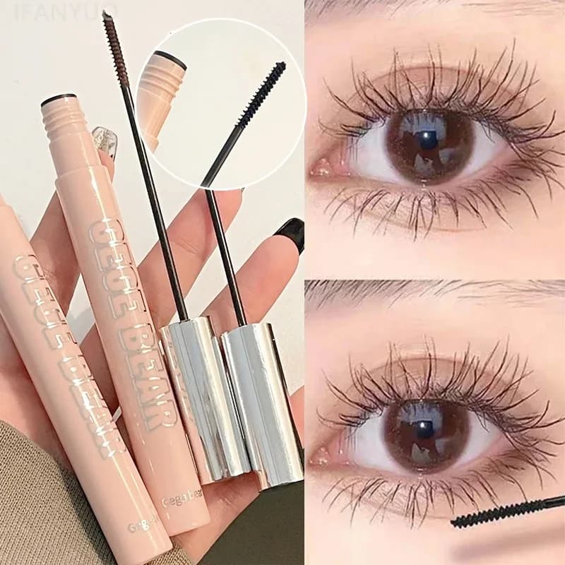 3D silk fiber opaque mascara Ultrafine Brush Waterproof Elongs the lashes Black-drying brown fast-drying Mascara Comestics