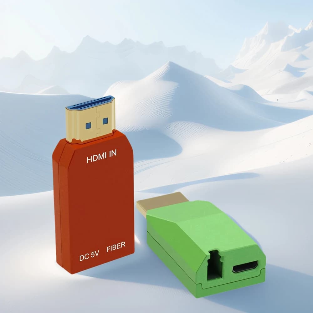 Mini HDMI over fiber converter 4K Extender video HDMI on optical fiber transceiver OM3 multimodal monodore with LC connector