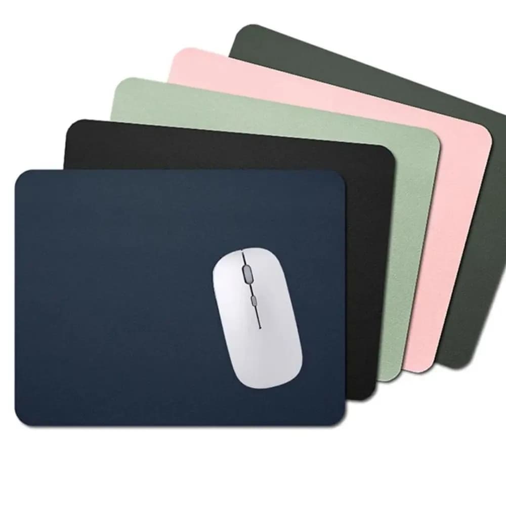 Durable Leather Mouse Pad Wear Resistant Non-slip Mice Mat Solid Color Universal Gaming Desk Mat Laptop