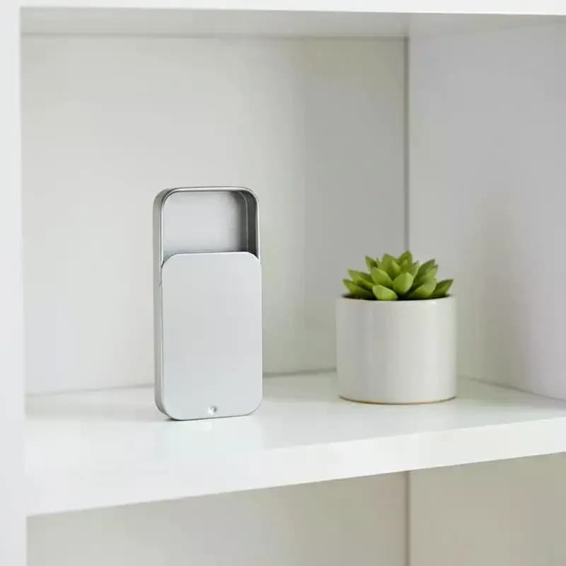 Mini Scatola Contenitore in Latta con Coperchio Scorrevole - Portatile per Gioielli, Cosmetici, Organizzatore per Matrimoni