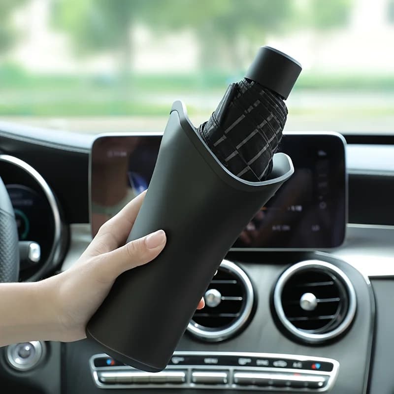 Portaoggetti per ombrellone per auto Scatola portaoggetti per auto Scatola portaoggetti per pattumiera per auto Tipo da appendere per auto multifunzionale