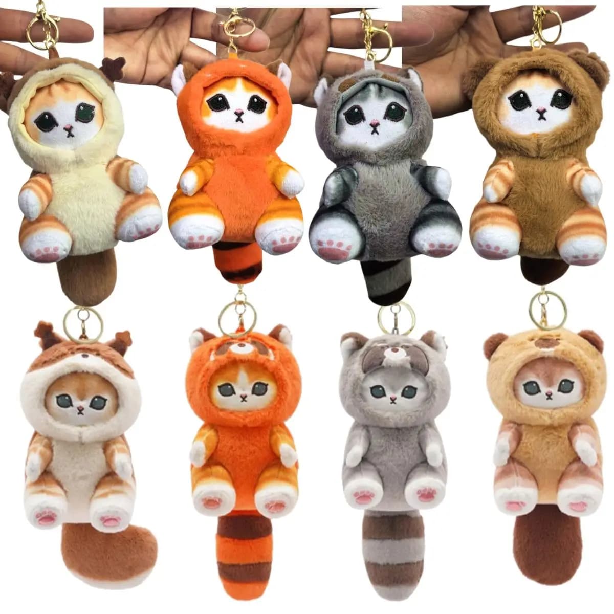 Divertenti Peluche Mofusand, Simpatici Giocattoli a Forma di Gatto Squalo, Portachiavi, Piccoli Ciondoli per Borsa, Regali di Natale e Compleanno