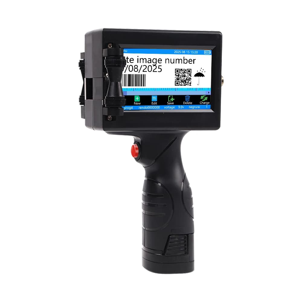 Stampante portatile a getto d'inchiostro Data Numero lotto Logo Immagine Parola Barocde Codice QR Codificatrice a getto d'inchiostro