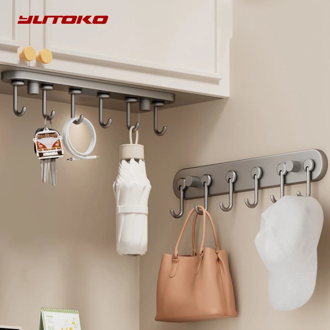 Gancio da parete rimovibile Gancio a ventosa Ganci per asciugamani senza punzonatura Ganci per bagno da cucina Gancio portaoggetti per la casa Ganci decorativi chiave
