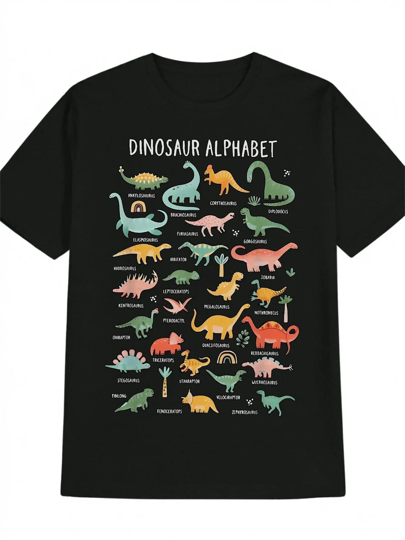 T-shirt casual da uomo con scollo rotondo, top da uomo con motivo stampato, regalo da uomo