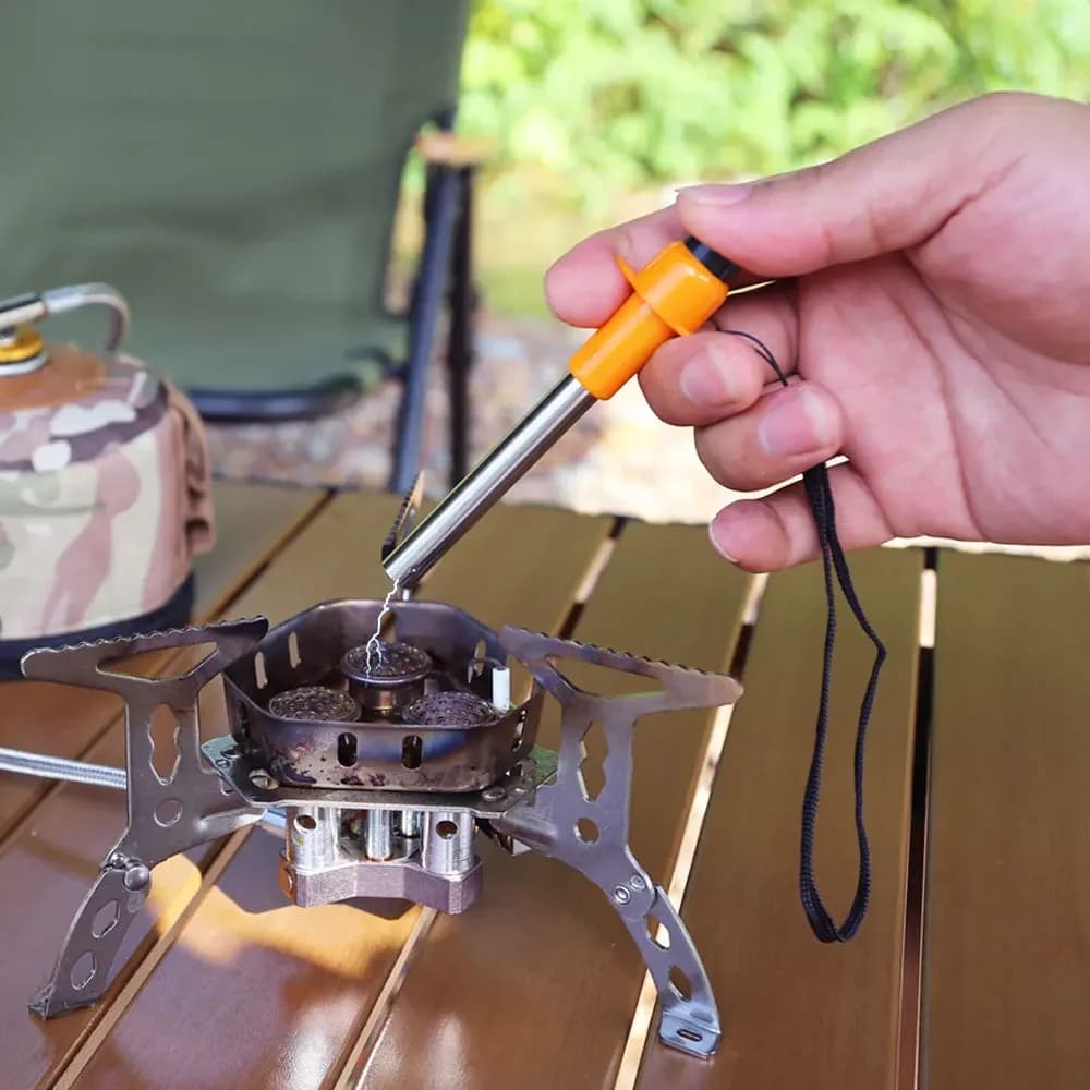 1x Portable Pulse Lighter Kitchen Outdoor Stove Electric Lighter Pivot Lighter BBQ Kitchen Facilities for camping stove
