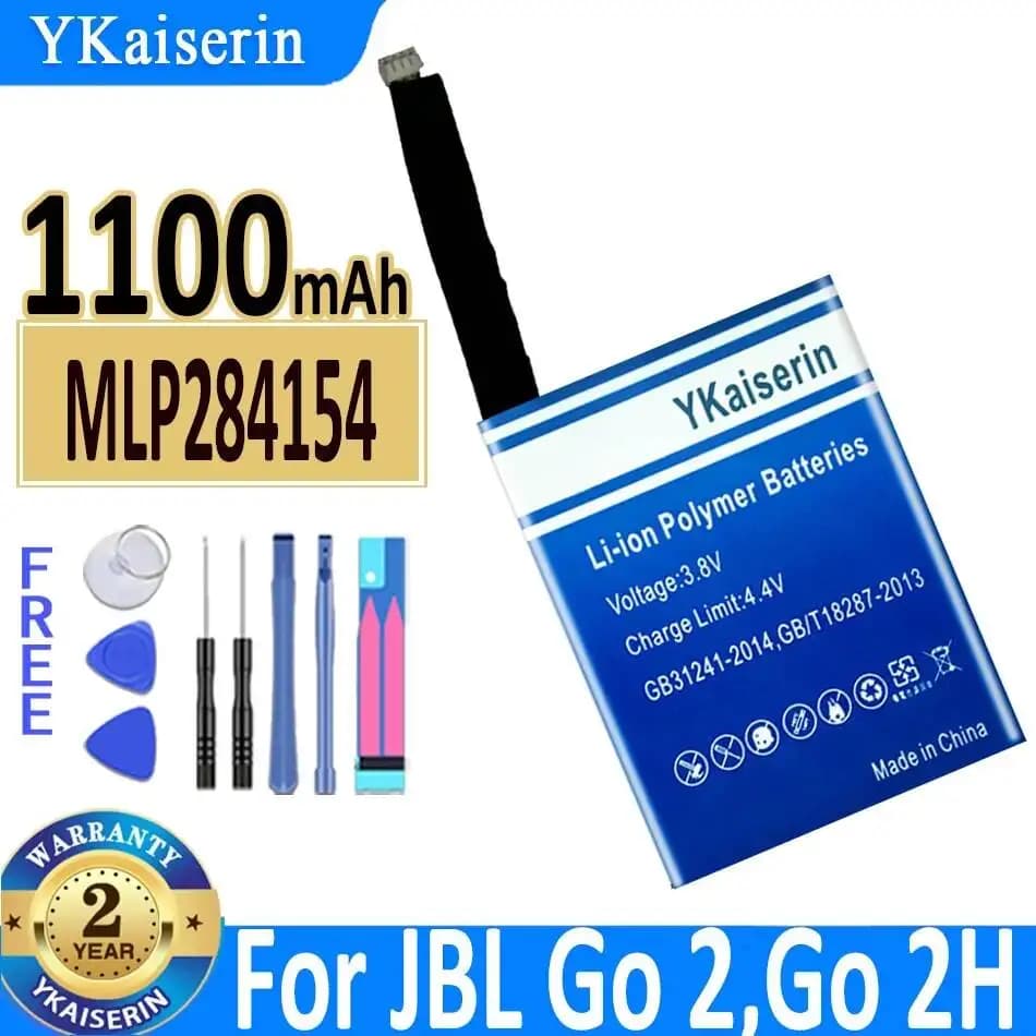 Bluetooth Speaker Battery JBL GO 2, Model MLP284154, Long life 1100mAh