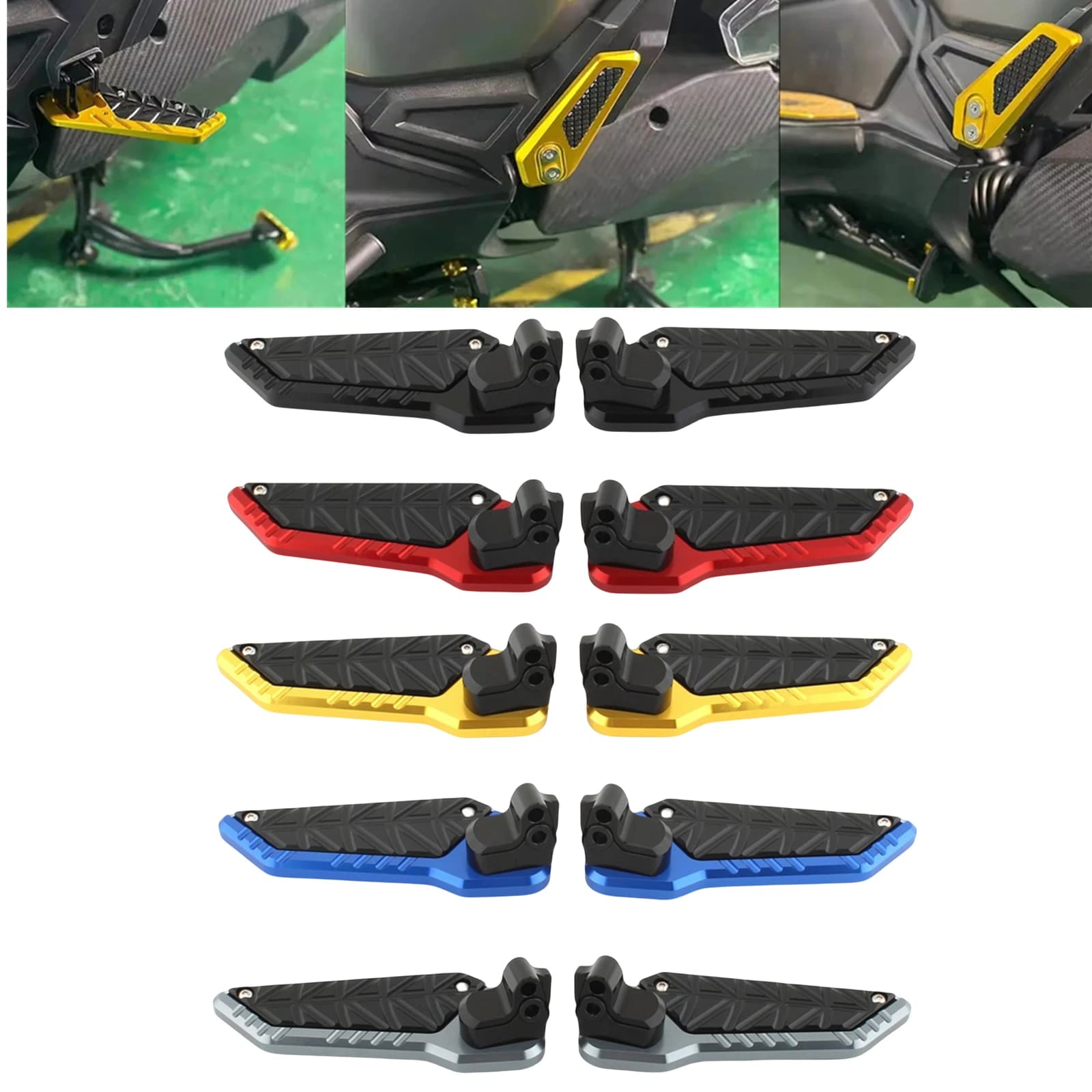 Moto Poggiapiedi Equitazione Poggiapiedi Pedana Pedale Passeggero Per Honda ADV 125 150 160