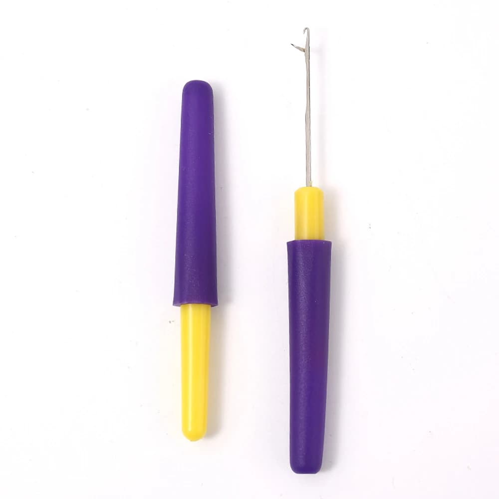 1/2Pcs Plastic Crochet Hook Needle for Hair Weaving Dreadlock Knitting Essential Tool for Hairstyling And Hairdressing
