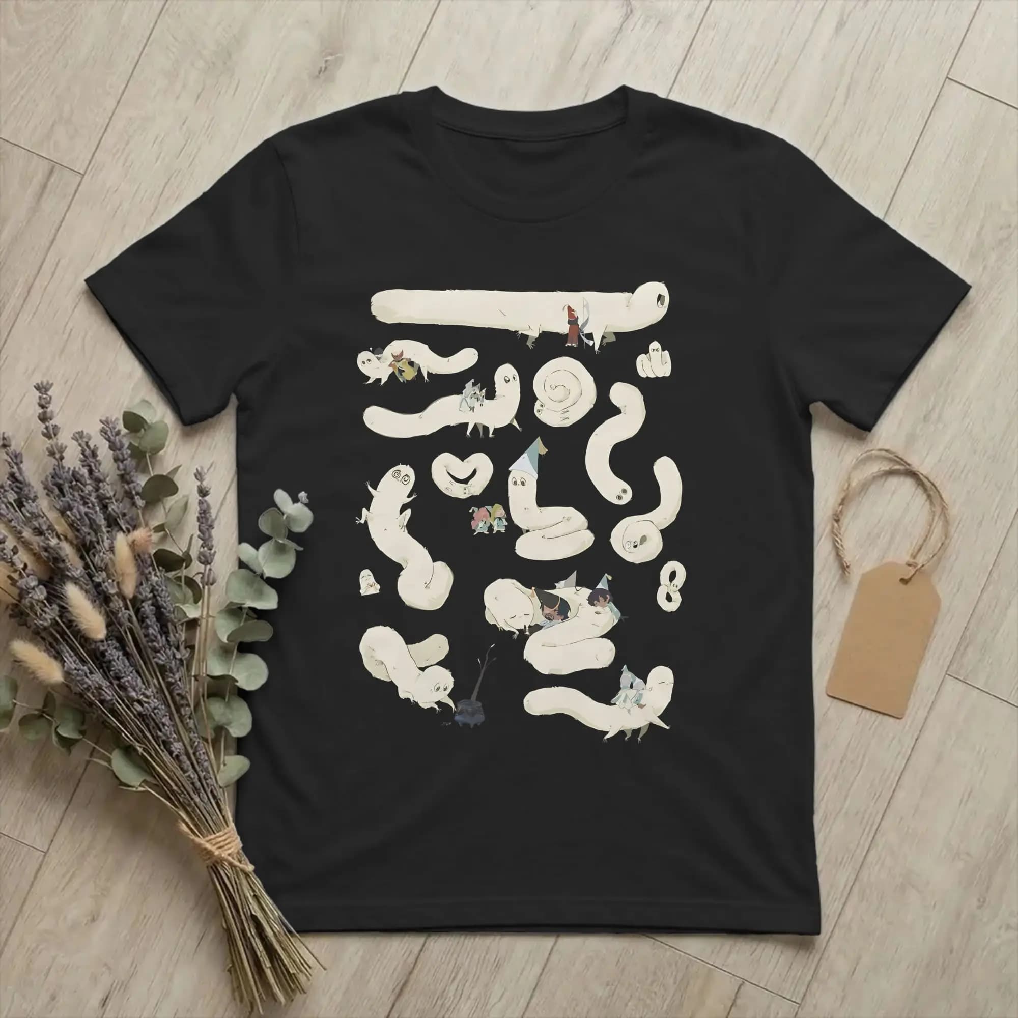 Men Women Witch Hat Atelier Anime T Shirts Brushbuddy Pure Cotton Tops Vintage Short Sleeve Crewneck Tee Shirt Summer T-Shirt