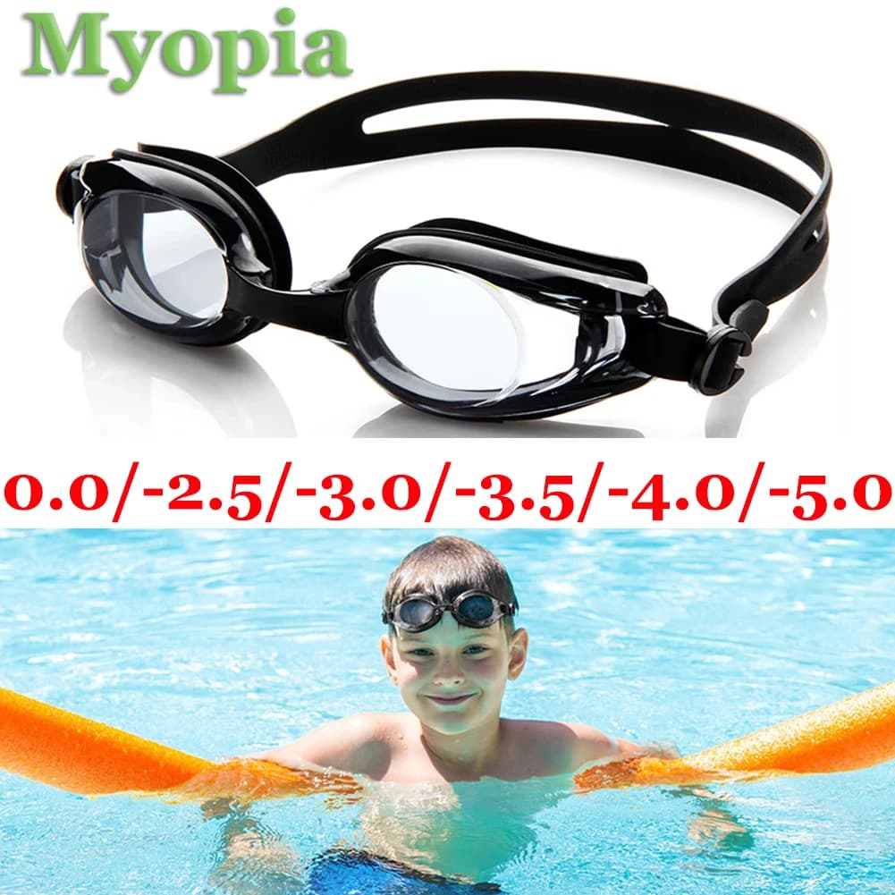 0-500 ° Occhialini di Piscina Miopia Occhiali di swimming UV anti-fonnamento professionale Man Woman Silicone diopters Swimming sports glasses
