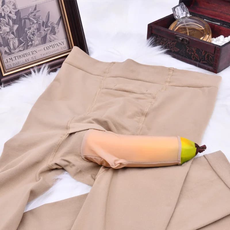 Cock Sheath Pantyhose Man Penis Sheath Leggings Men'S Autumn Pants With Upper And Lower Openings Foreskin Separation