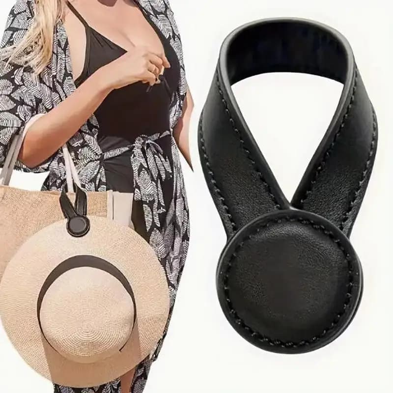 1 pz clip magnetica multiuso per cappello in pelle PU con pelliccia sintetica forte organizer rotondo accessori per borsa porta cappelli da viaggio all'aperto