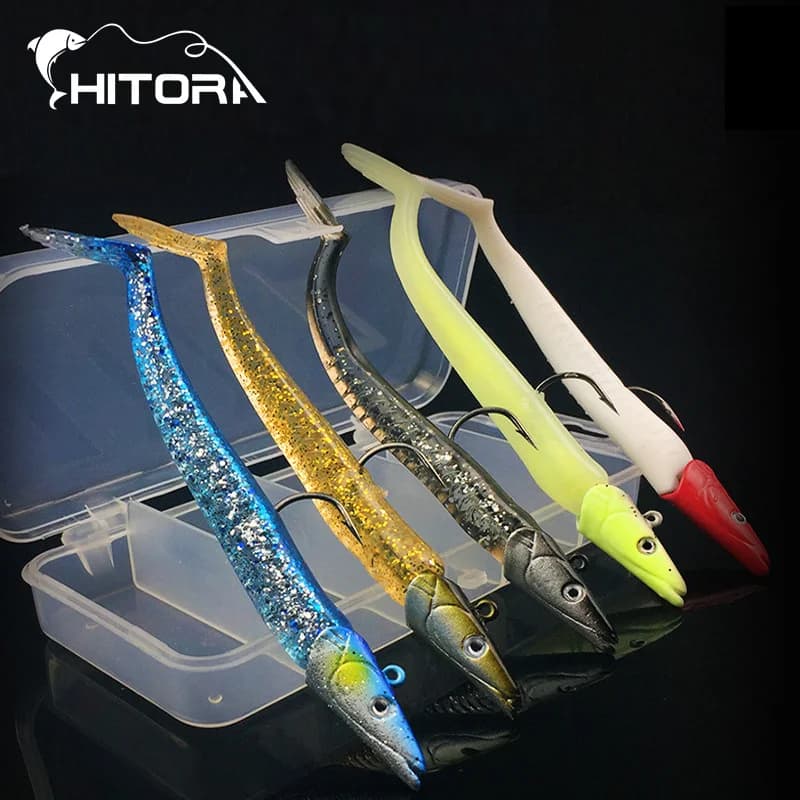 5 pz Testa di Piombo Ganci Richiamo di Pesca Set 22g 12.5 cm Artificiale In Silicone Swimbaits Vermi Morbidi Maggot Esca Bionica Affondamento Esche Finte