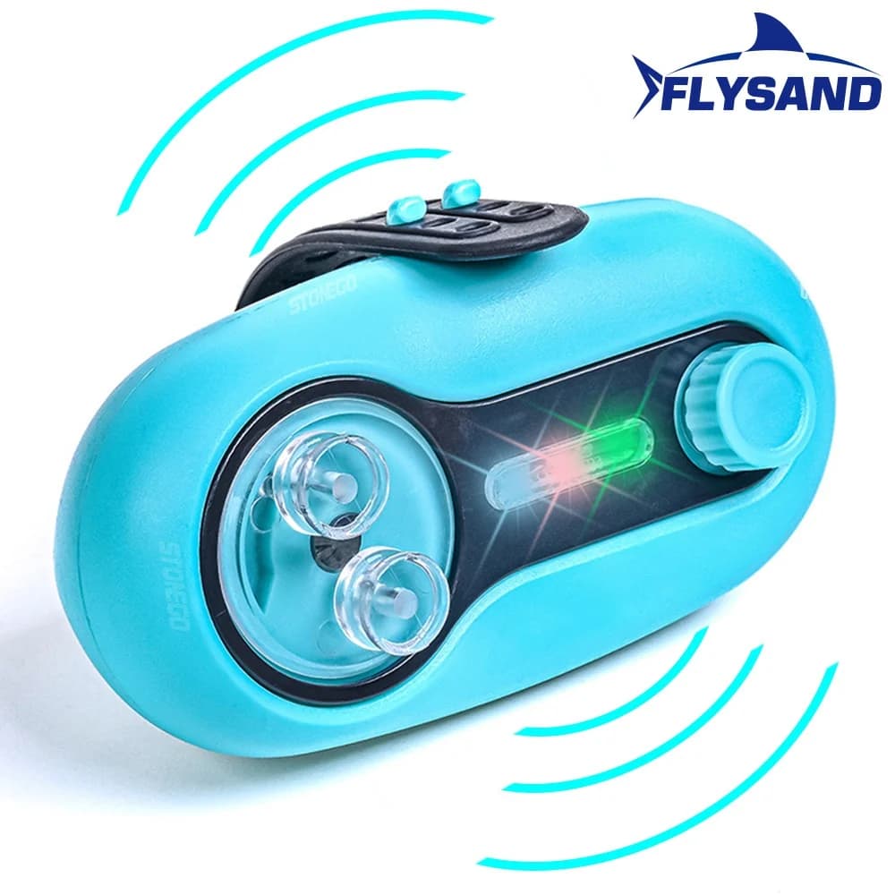 FLYSAND Accessori per la pesca Luce elettronica a LED Morso di pesca Allarme sonoro Avviso Campana Clip sulla canna da pesca Mare notturno
